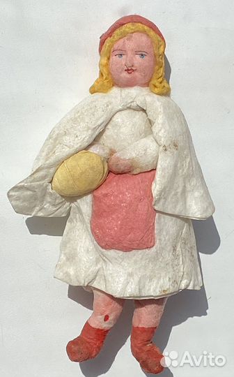 Ватные елочные игрушки СССР