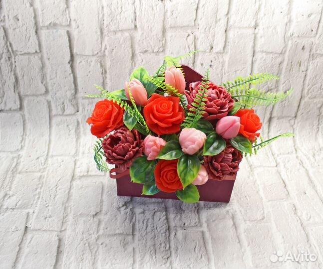 Цветы - букет. Мыло ручной работы