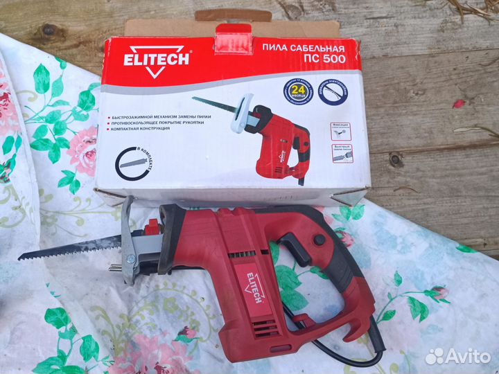 Сабельная пила elitech пс500