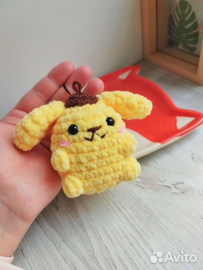 Помпомпурин pompompurin вязаная игрушка