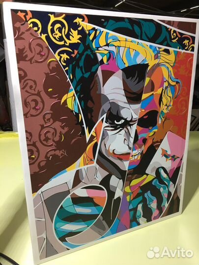 Картина на холсте рик и морти / джокер и другие