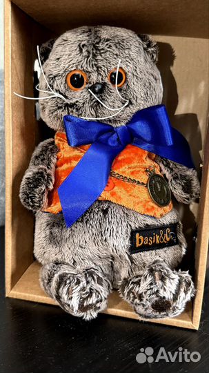 Кот Басик в упаковке заводской 19 см