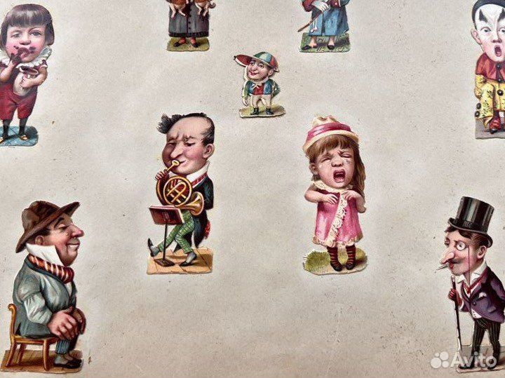 Дореволюционный альбом для наклеивания картинок