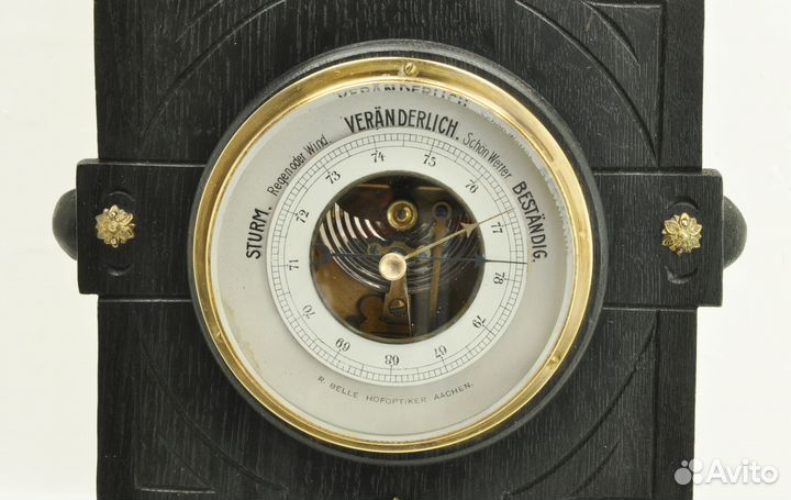 Старинные барометр + термометр Германия