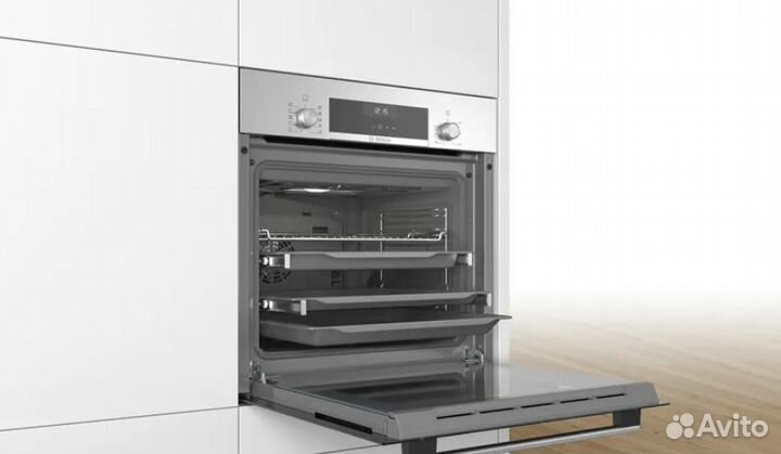 Духовой шкаф Bosch Serie 6 HBJ558 серебристый