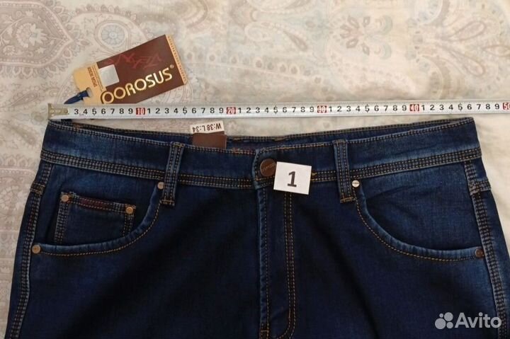 Новые классные утеплённые Джинсы 52-54