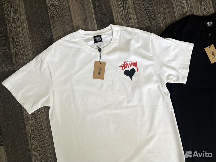 Футболка Stussy Hear Love SS23 сердце