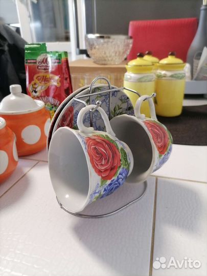 Чайный сервиз дфз СССР, чайный набор, Лимонница