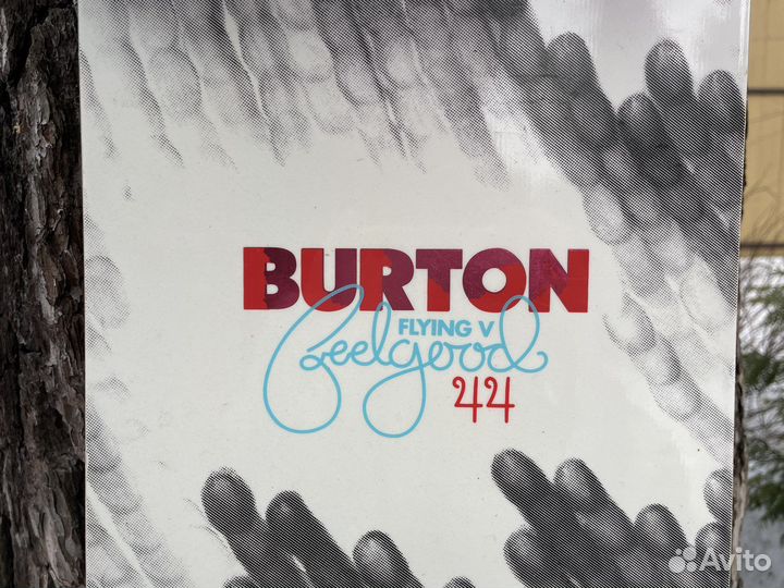 Сноуборд burton flying v,крепление,ботинки Vans