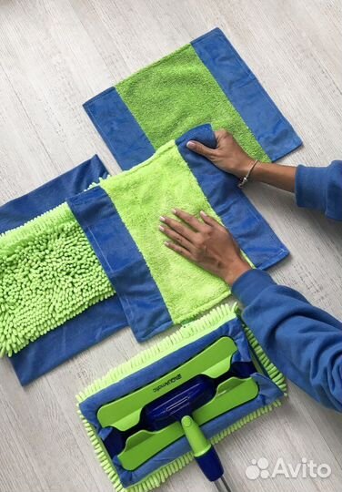 Универсальная швабра с двумя насадками