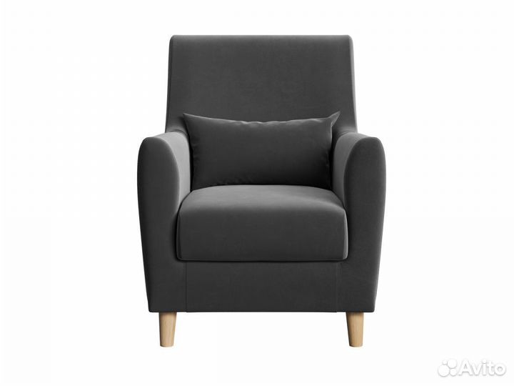 Кресло Либретто Серый, велюр