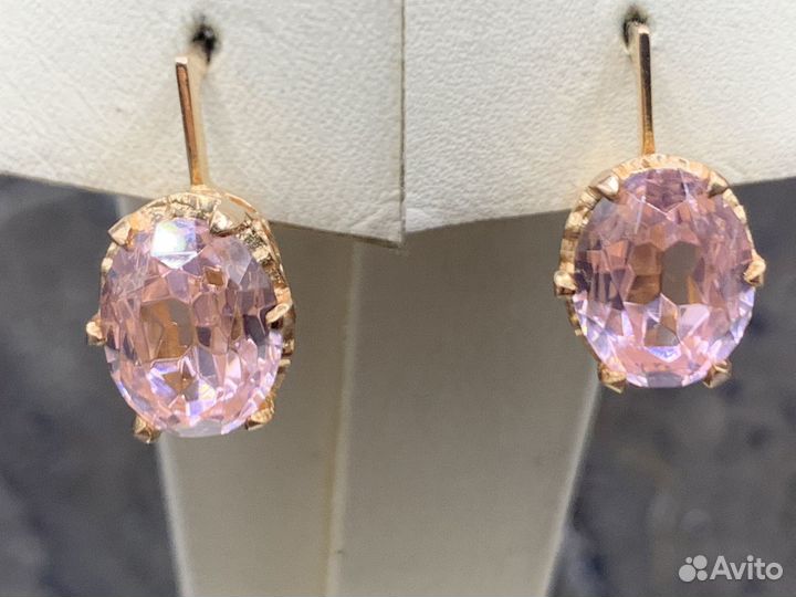 Советские золотые серьги 583