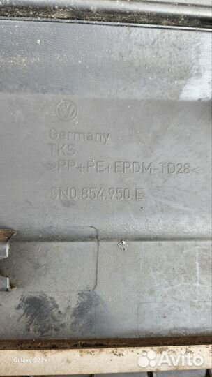 Молдинг двери задний правый tiguan 1