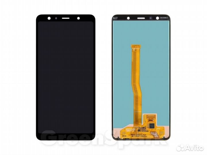 Дисплей для Samsung A750F Galaxy A7 2018 +тач чер