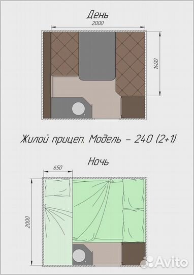 Прицеп-дача Grasshopper Offroad 230, 2023