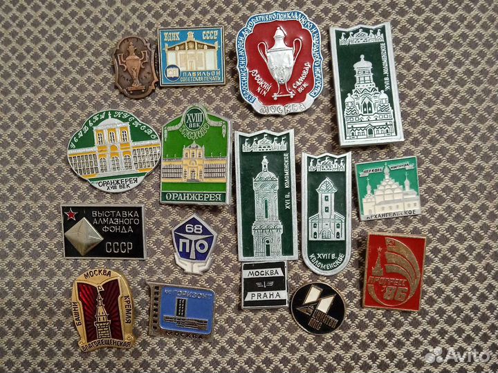 Значки на тему по москве