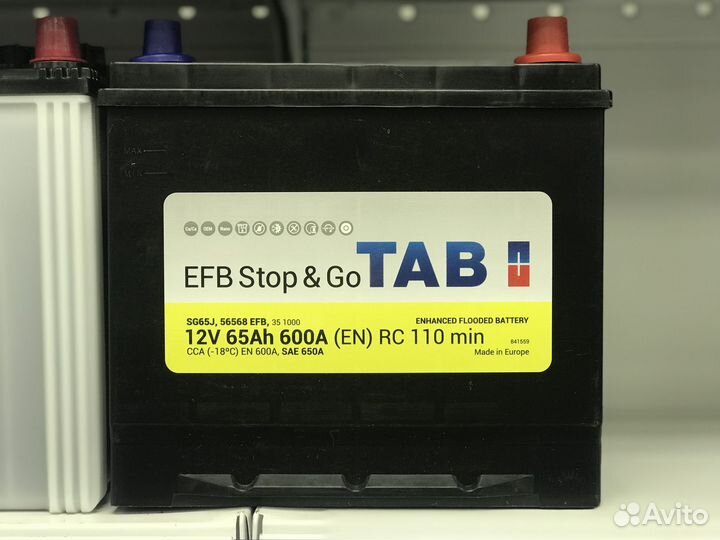 Доставка Акб 65ач TAB EFB Asia (Start Stop) быстры