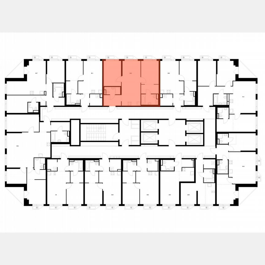 2-к. квартира, 58,8 м², 2/32 эт.
