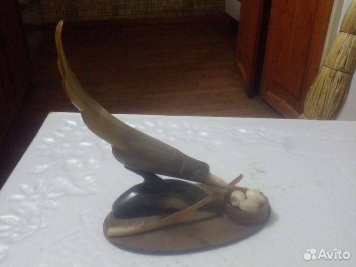 Фигука птицы СССР из кости