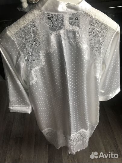 Халат женский шелковый