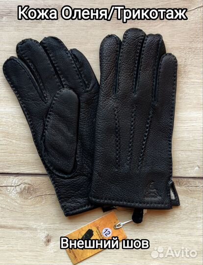 Новые Кожаные Перчатки Внешний шов кожа оленя