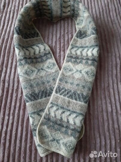 Шарф женский теплый с орнаментом