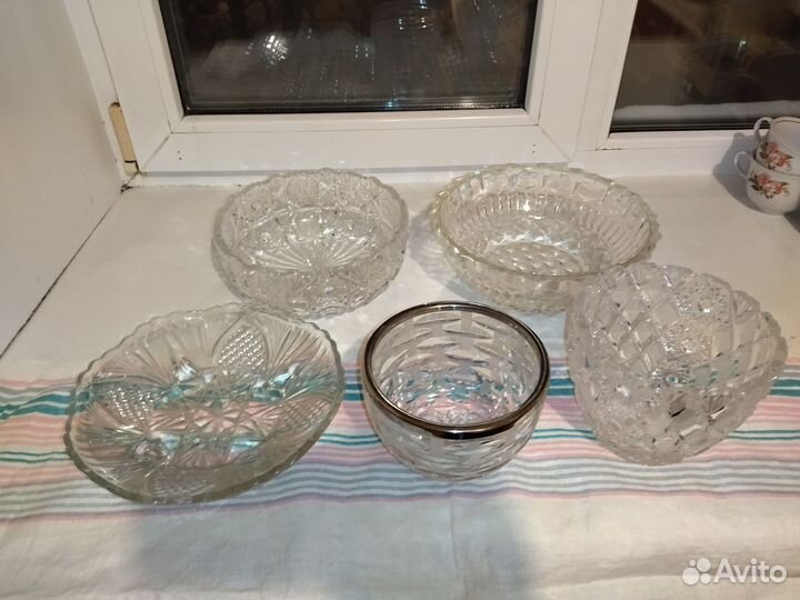 Хрусталь СССР Салатницы