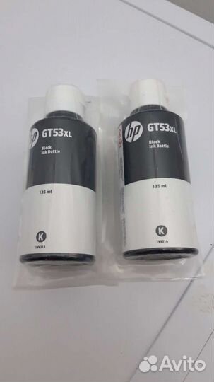 Краска для принтера черная hp GT53XL 135 ml
