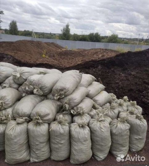 Перегной в мешках