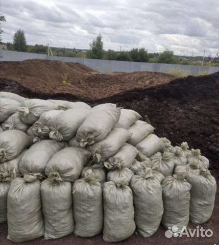 Перегной в мешках