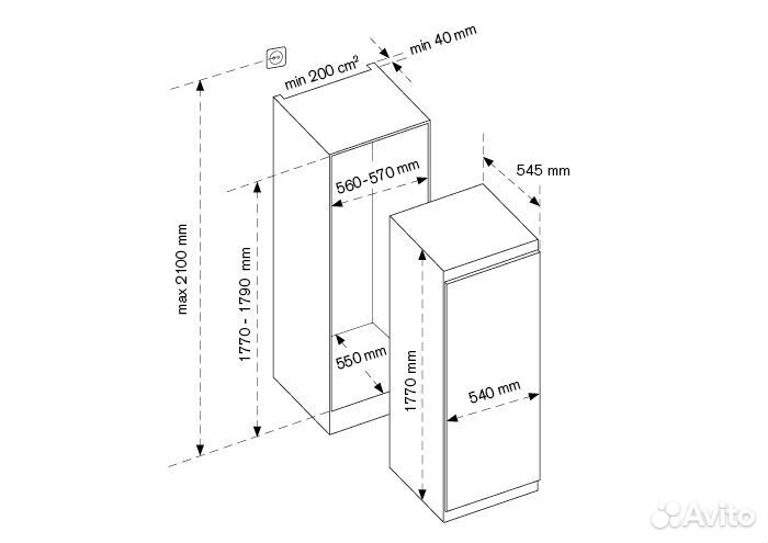 Морозильная камера bertazzoni FRZ603ubnptc/20