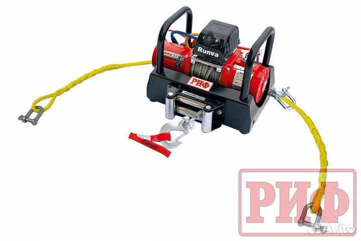 Лебёдка переносная риф 9.5XS c площадкой и провода
