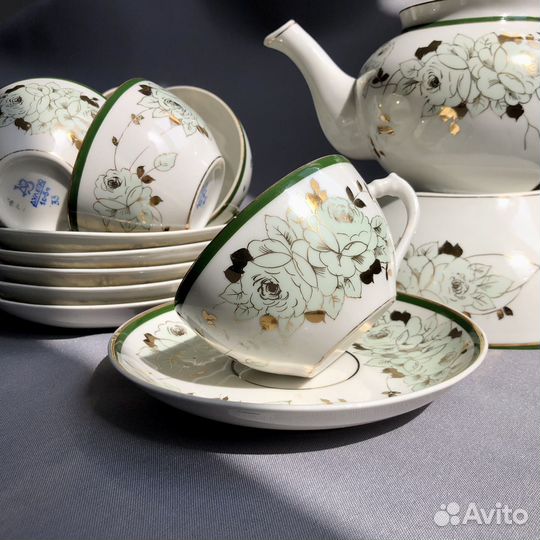 Предметы чайного сервиза Дулево 54 год
