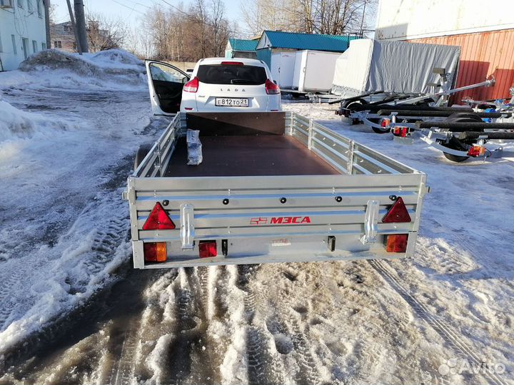Снегоходный оцинкованный прицеп.мзса