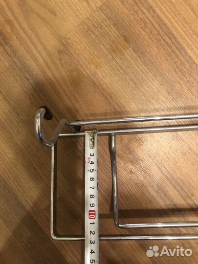 Держатель металлический, полки для рейлингов