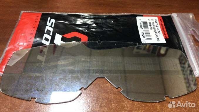 218815-263 Линза Scott Hustle MX SGL WKS одинарная, прозр.хром