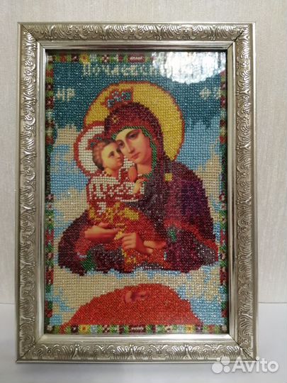 Икона вышитая бисером