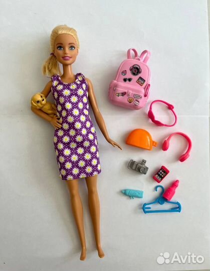 Кукла barbie путишествиница + аксессуары