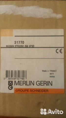 Автоматические выключатели Merlin Gerin 16-630A