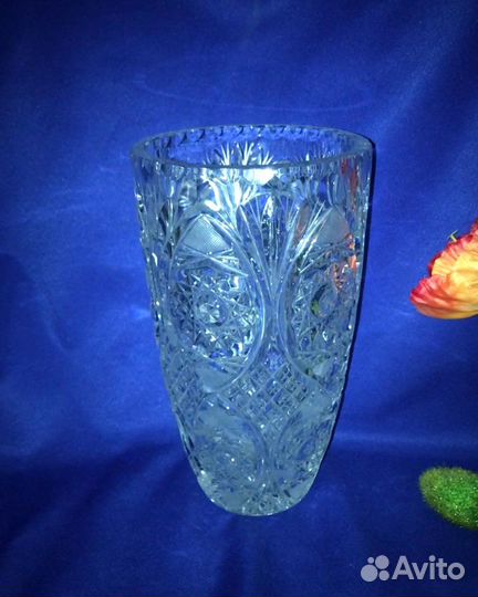 Хрустальная ваза для цветов, времена СССР