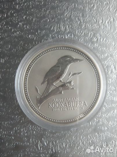 Монета 1 доллар 2003 Австралийская кукабарра