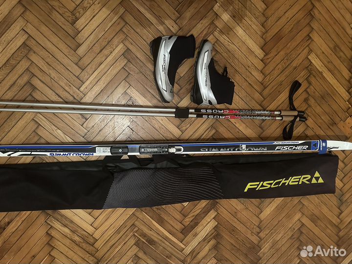 Лыжи беговые fisher xc summit crown air channel