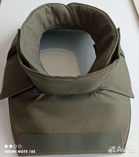 Защита шеи на бронежилет олива