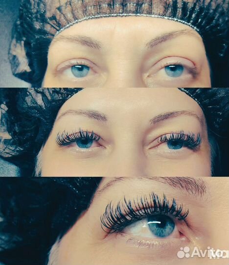 Наращивание ресниц на дому