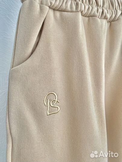 Костюм спортивный бежевый женский двойка 40 42 46