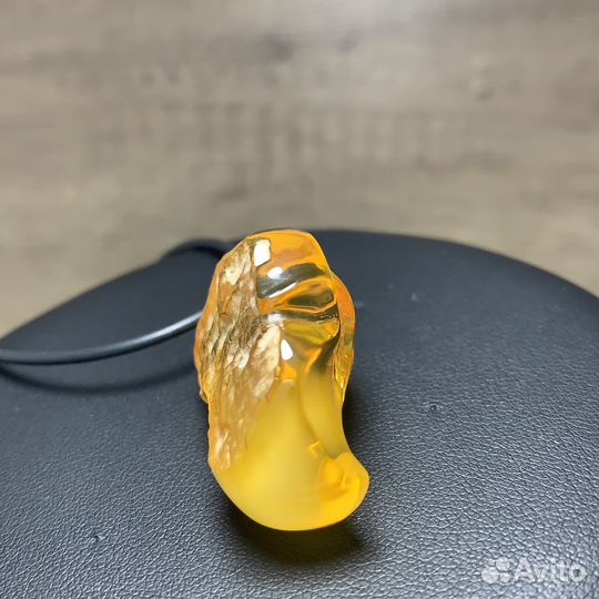 Кулон Подвеска Натуральный Камень Янтарь