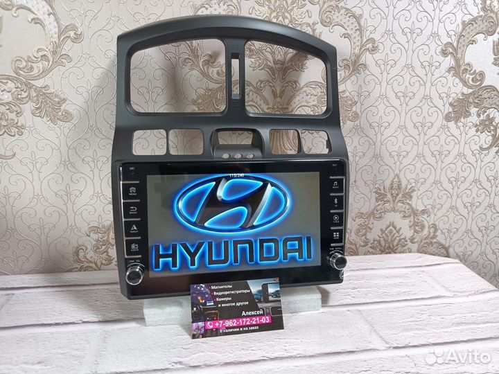 Магнитола Hyundai Santa Fe Classic android новая