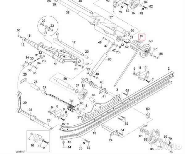 Пружина для снегохода BRP SKI-DOO / Тайга