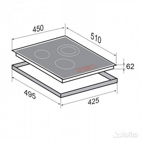 Варочная панель Zigmund Shtain CN 37.4 B новая