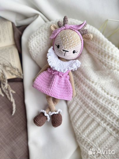Олененок вязаный